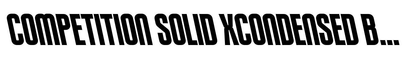 Competition Solid XCondensed Backward